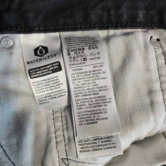 Levi's Dark Gray Denim Men's Shorts - Picture 5 of 7